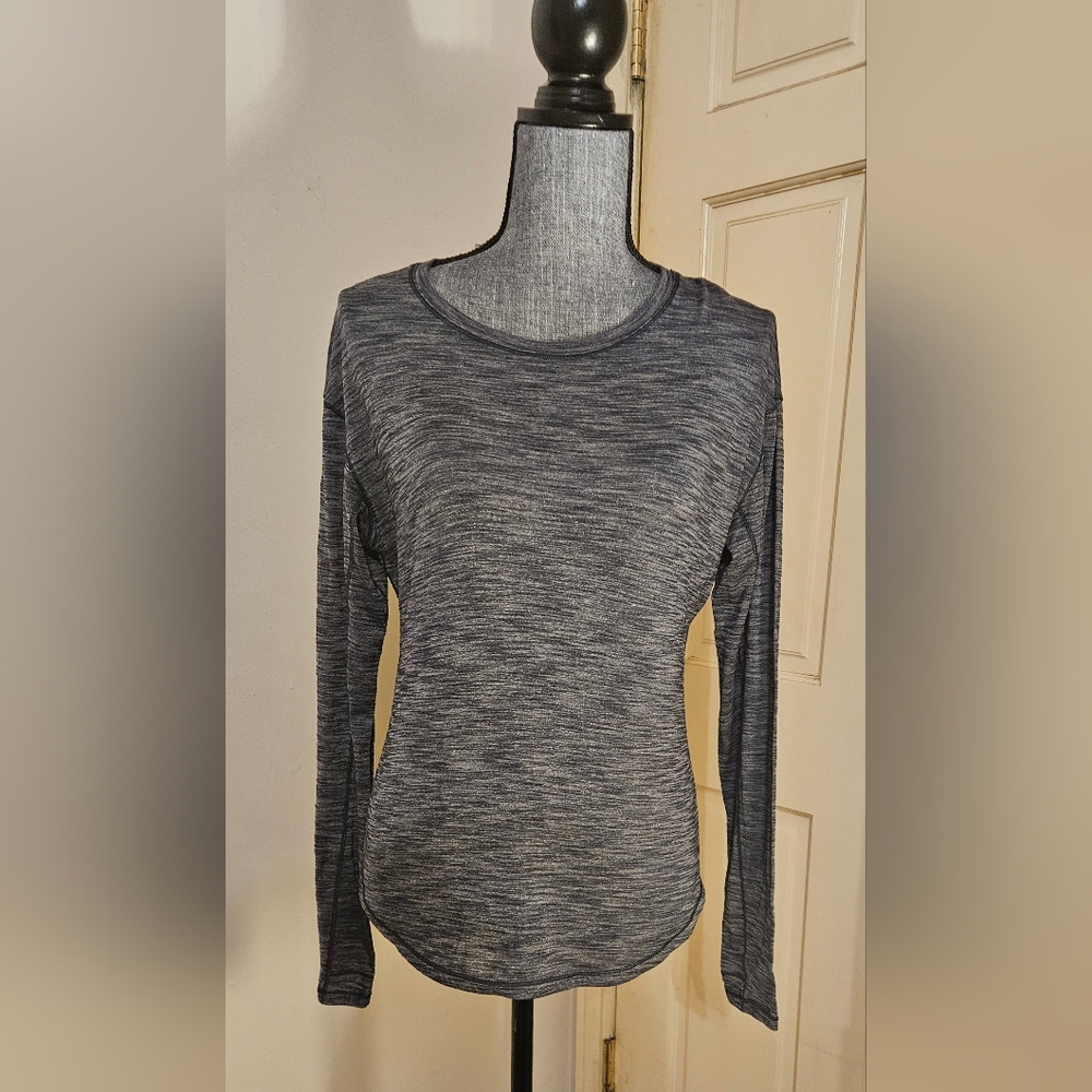Lululemon Long Sleeve Swiftly Tech Top Heathered Navy Blue, Women’s Size Medium